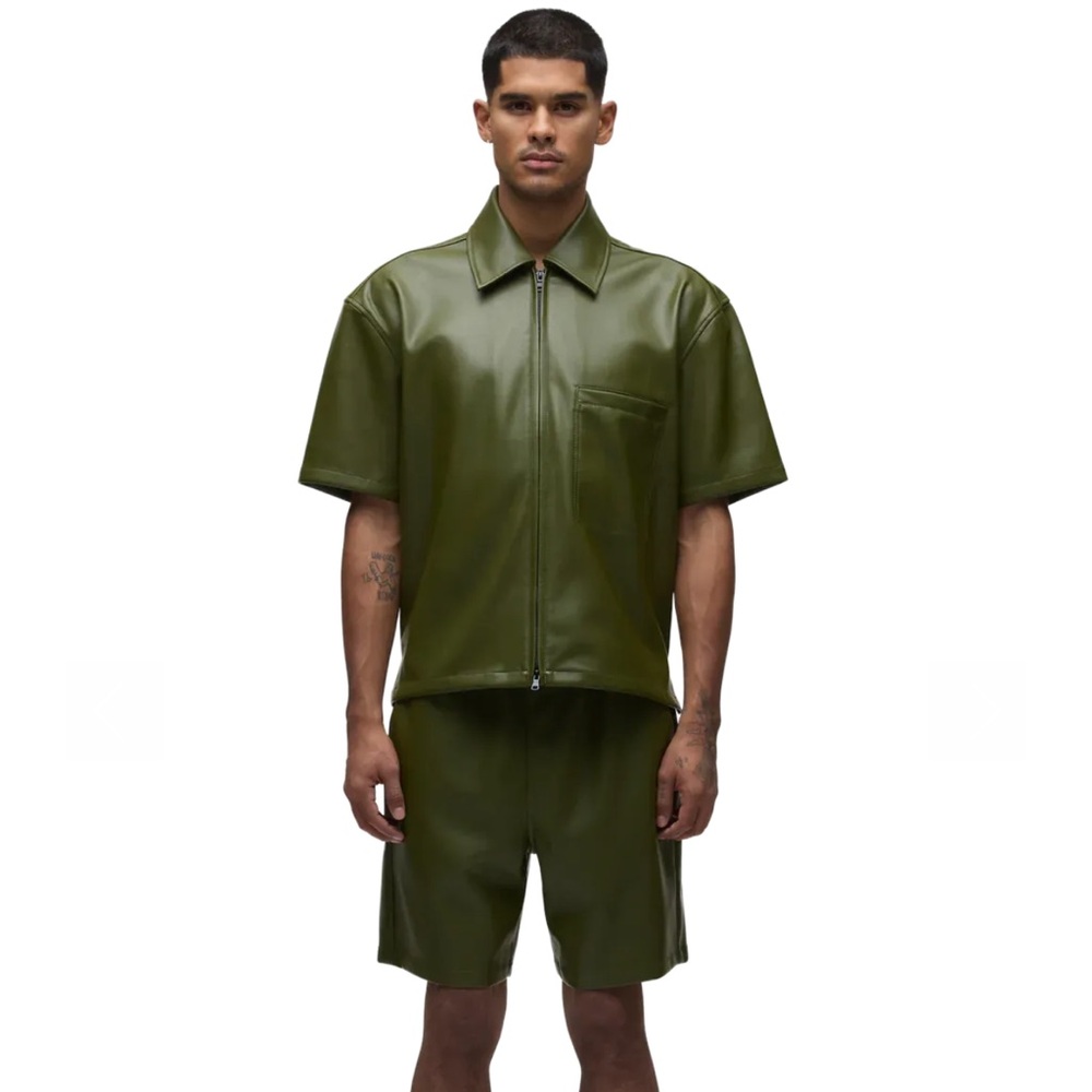 Hudson Jeans Olive Green Men's Shirt